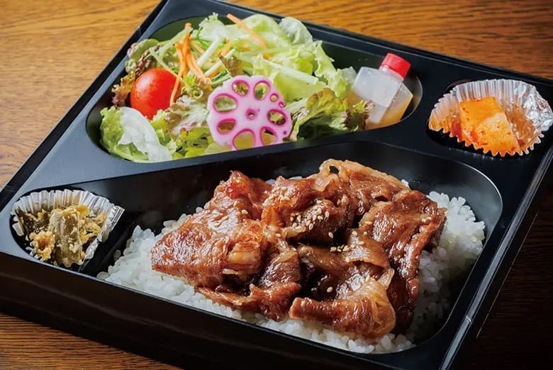 仙台牛カルビ弁当(サラダあり)